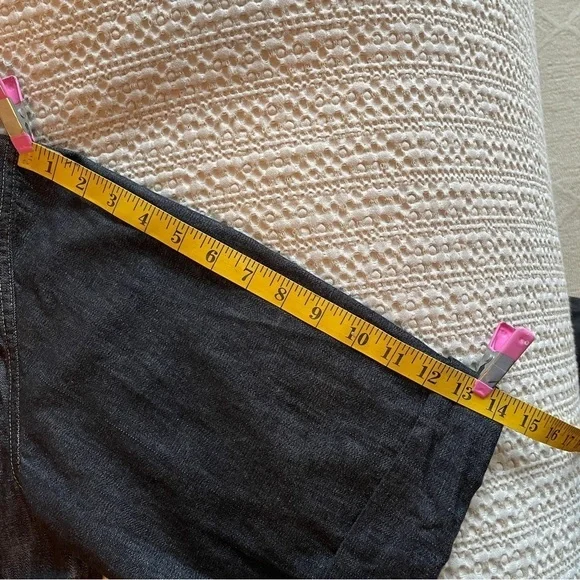 Oscar de la Renta for SWIRL Made USA 🇺🇸 Black Denim Shirt Dress Size M Vintage - Picture 9 of 13